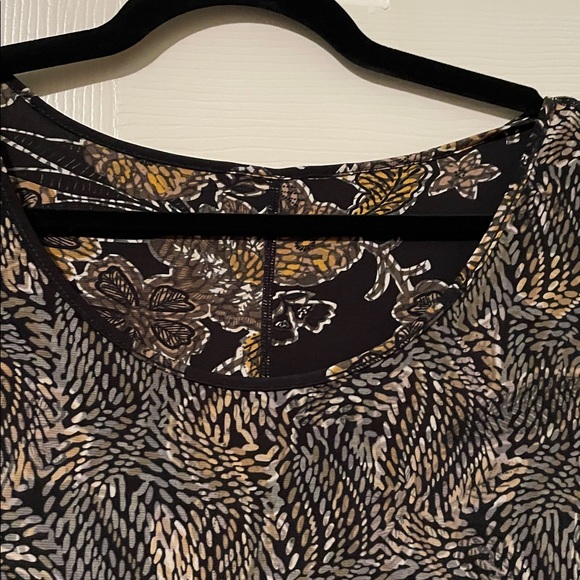 Attitudes by Renee Black and Gold Floral Maxi Dress - Picture 8 of 8